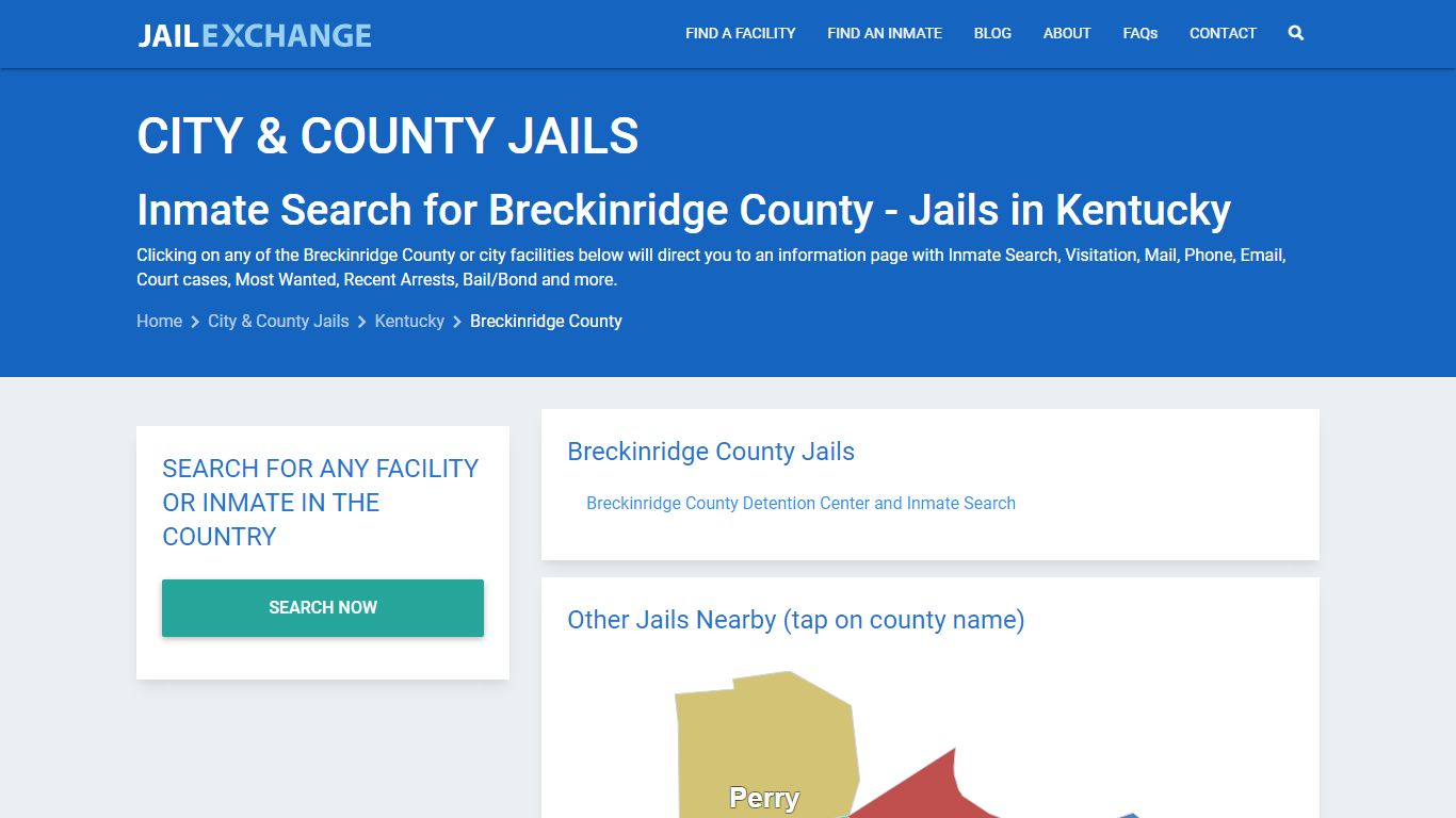 Inmate Search for Breckinridge County | Jails in Kentucky - Jail Exchange